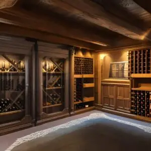 Wine cellar basement done by Roof Works in NW Georgia