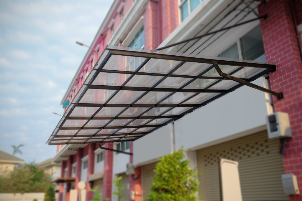 steel awning