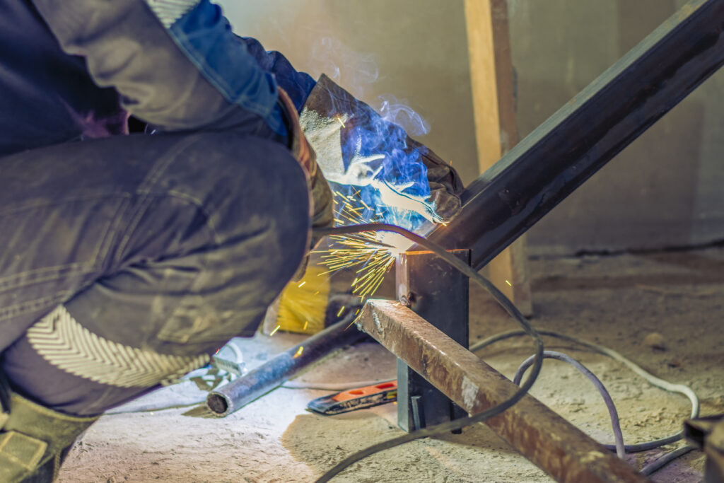 Staircase welding, welded staircase