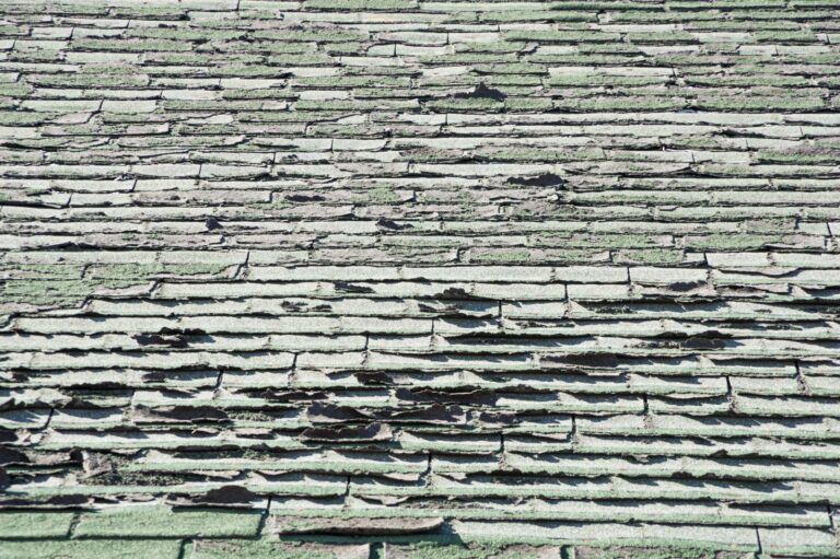heat damaged shingles
