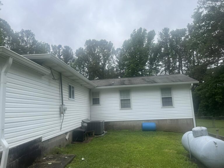The same NW Georgia home with its new siding finished