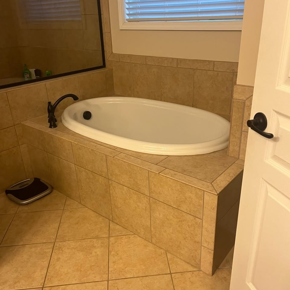 A finished bathroom interior completed by Roof Works