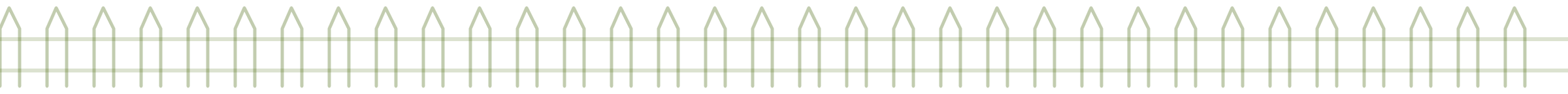 Decorative picket fence rule