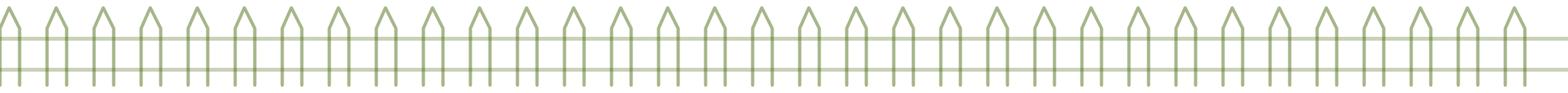Decorative picket fence rule