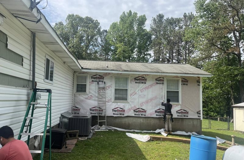 New siding going on a NW Georgia home