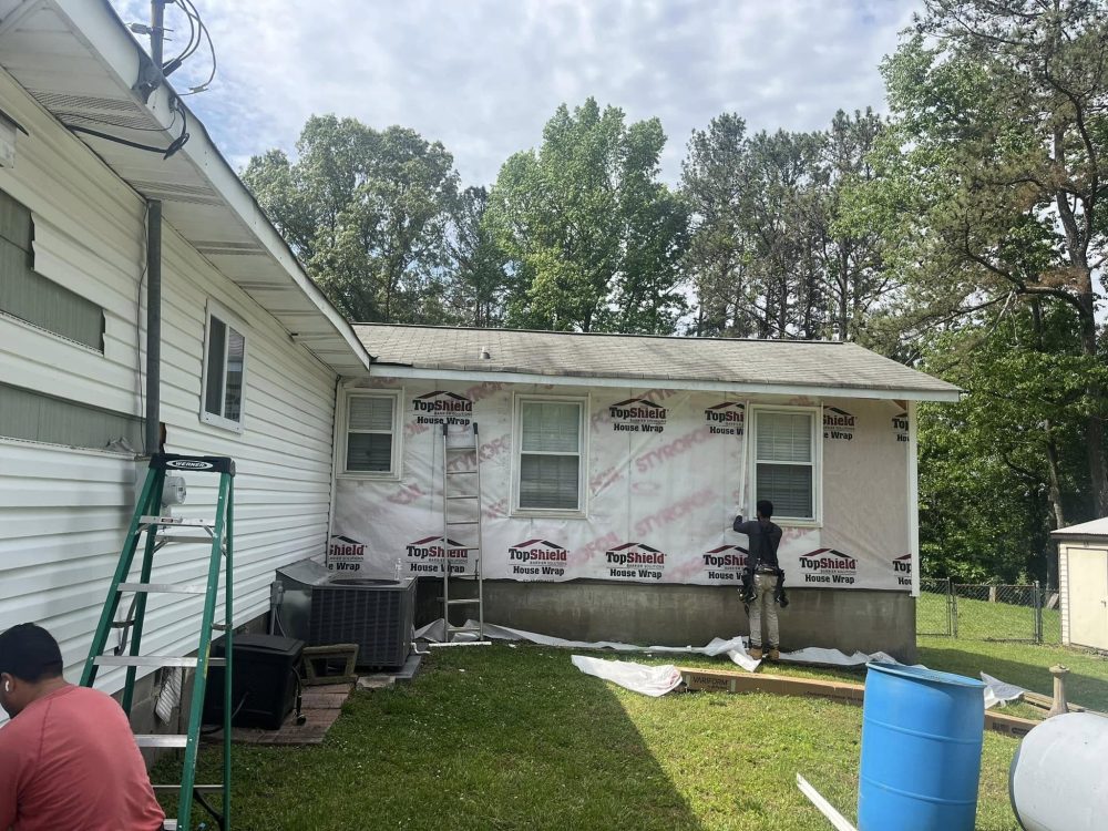 New siding going on a NW Georgia home